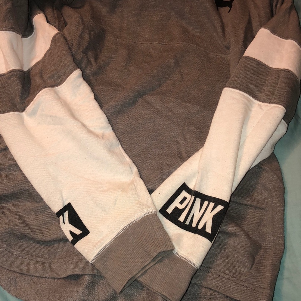 PINK grey pullover sweater - Picture 4 of 6